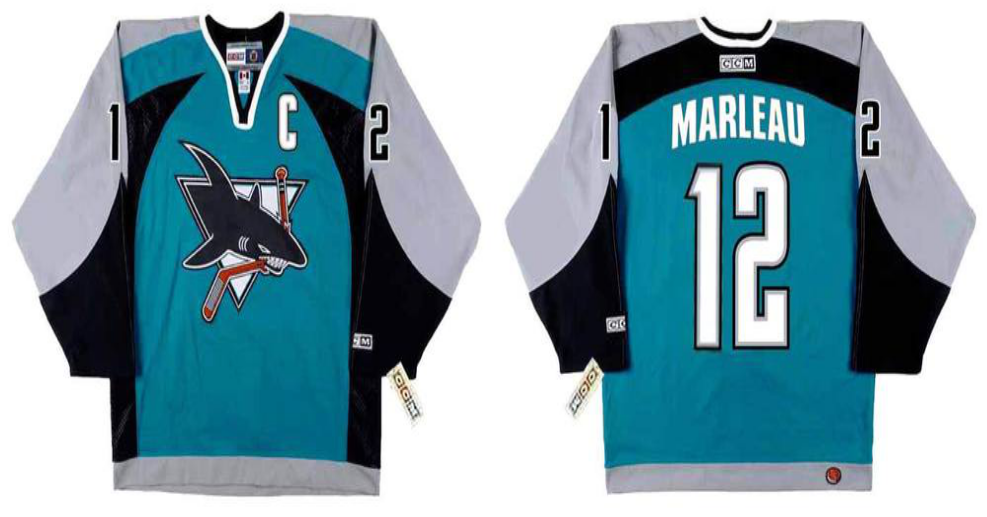 2019 Men San Jose Sharks 12 Marleau blue CCM NHL jersey